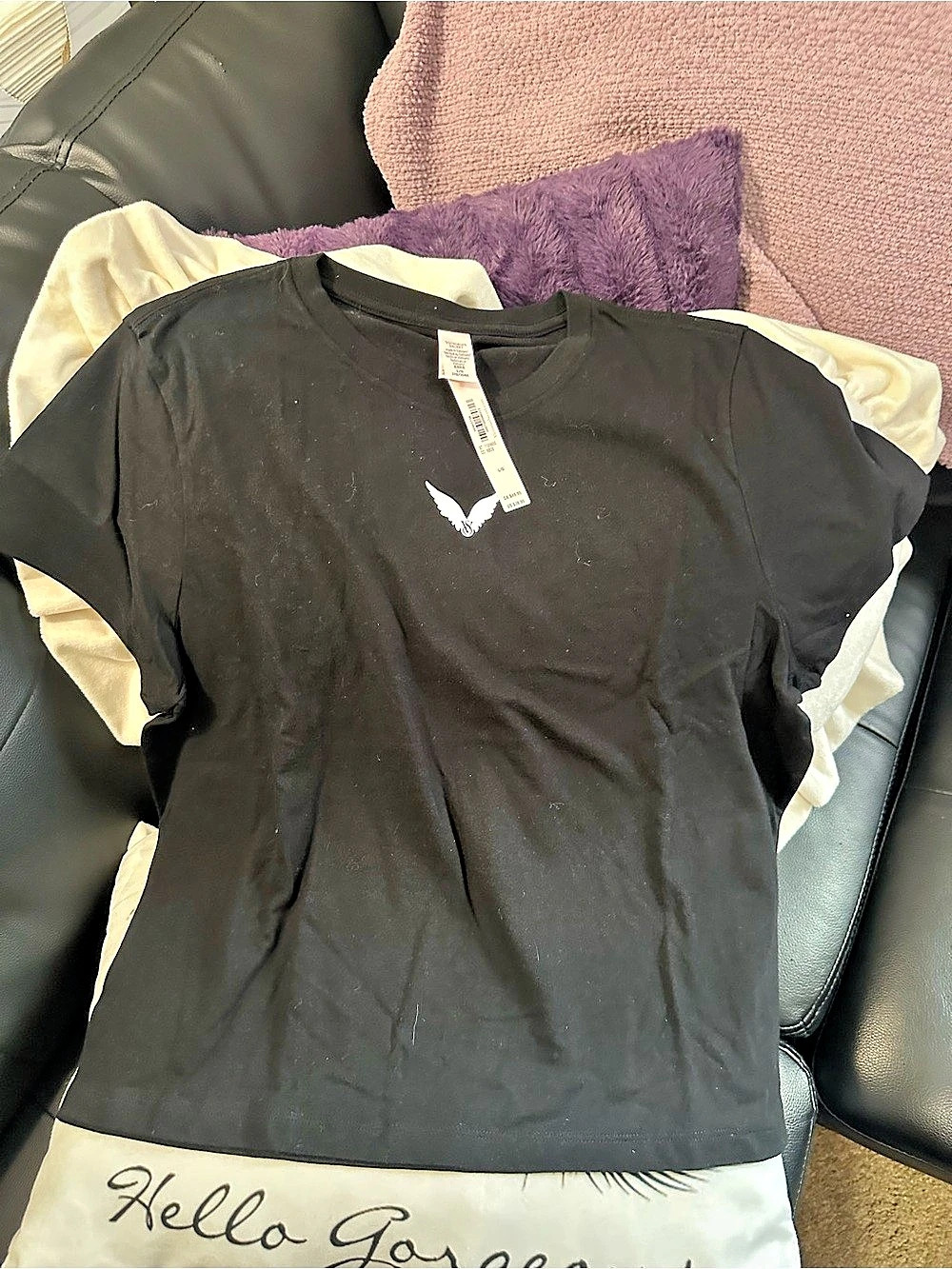 Victoria's Secret Fashion Show '24 Cotton Tee Graphic T-Shirt Black Large